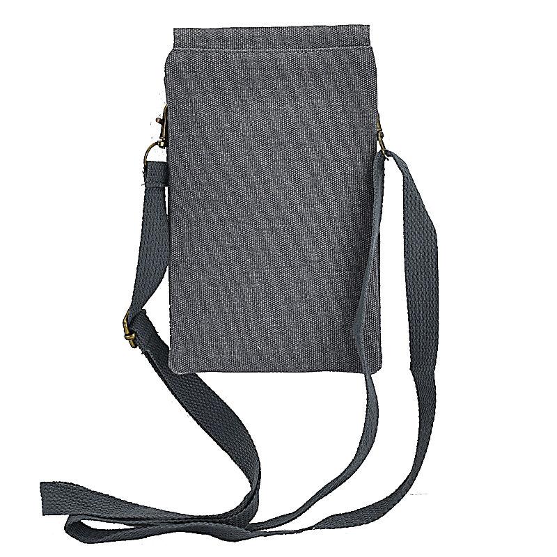 Handtasche Brusttasche Crossbag Handytasche Hirsch grau